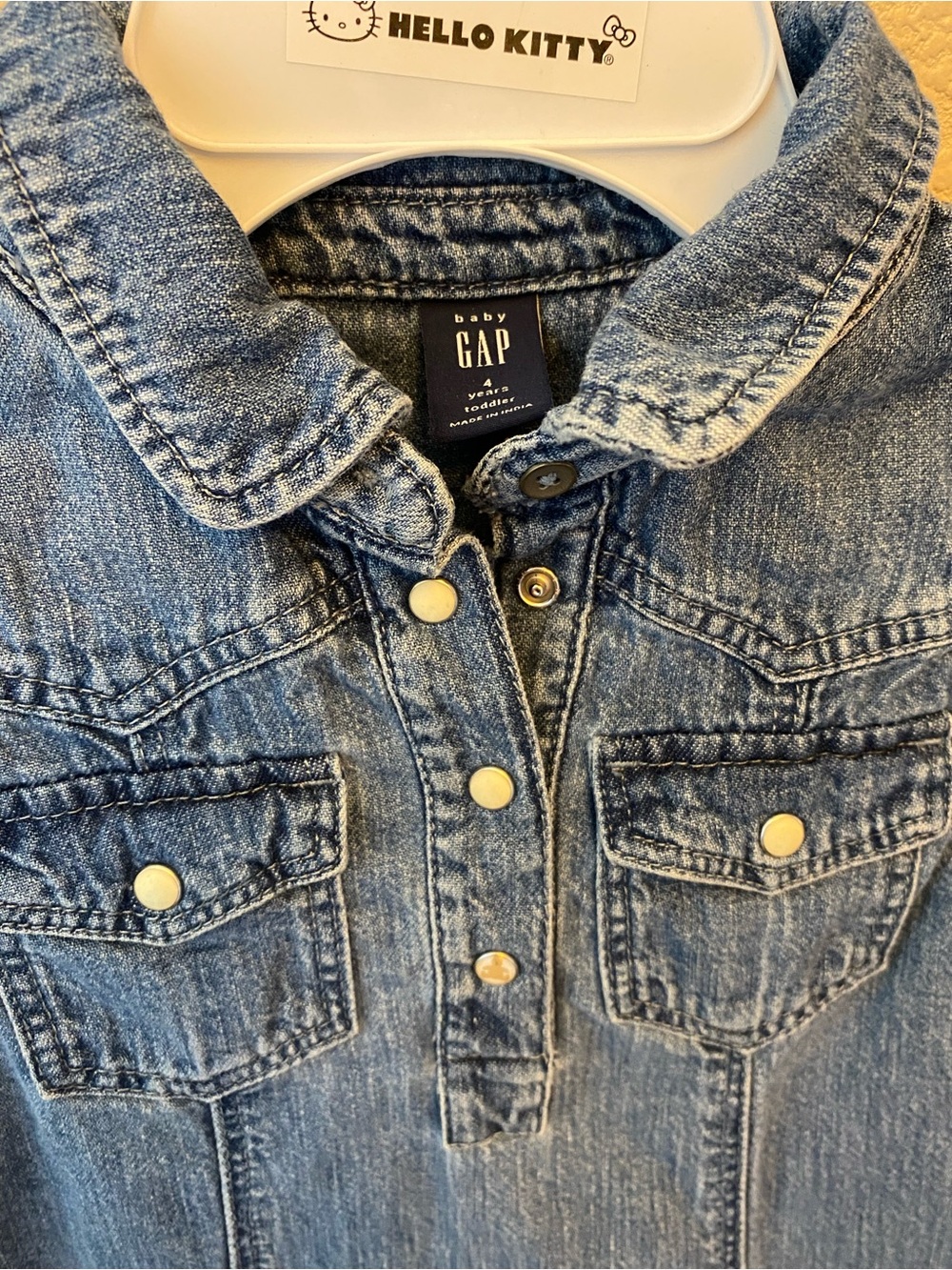 GAP Girls Blue Denim Dress Jacket - Picture 2 of 2